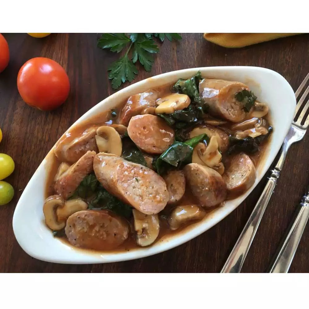 10 lb Case Clean Heritage Pork German Bratwurst, Gluten & Allergen Free, Paleo, No Nitrates