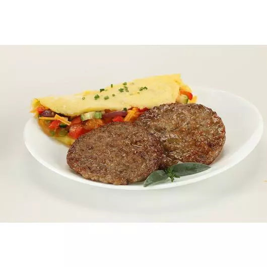 10 lb case of 2oz Natural Mild Pork Breakfast Sausage Patties Pre-Cooked, GF