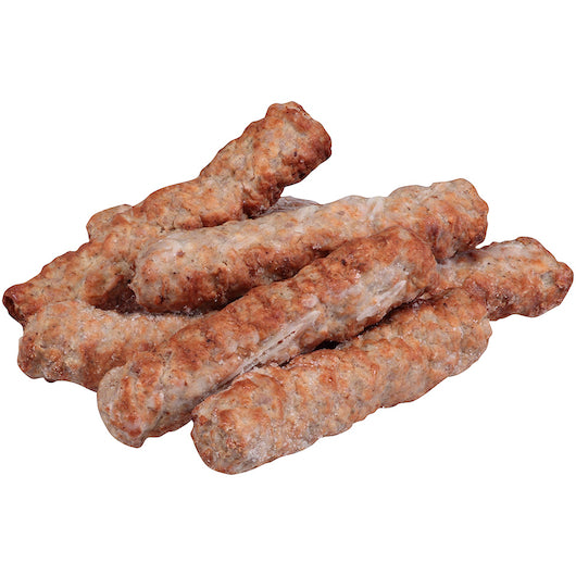 10 lb Case Pre-Cooked 1oz Natural Pork Breakfast Sausage Links, GF