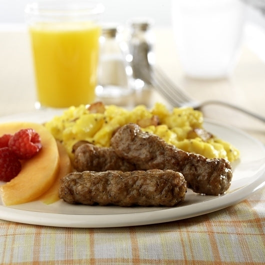 10 lb Case Pre-Cooked 1oz Natural Pork Breakfast Sausage Links, GF