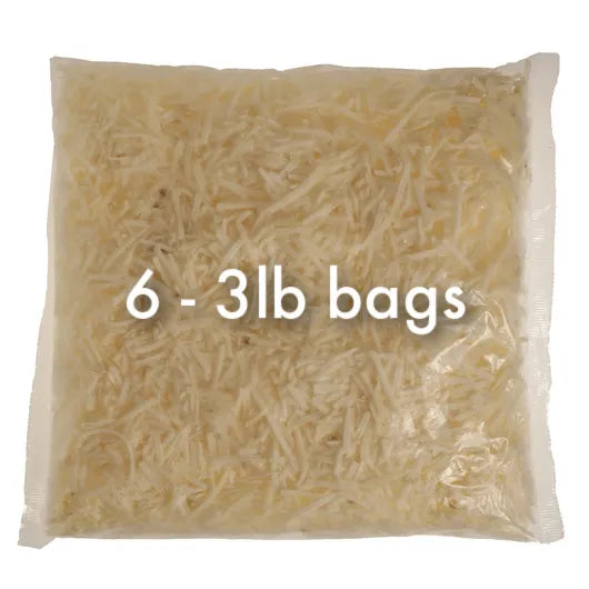 NEW: 18 lb Case Ore-Ida Shredded Hashbrowns, 6 3lb bags