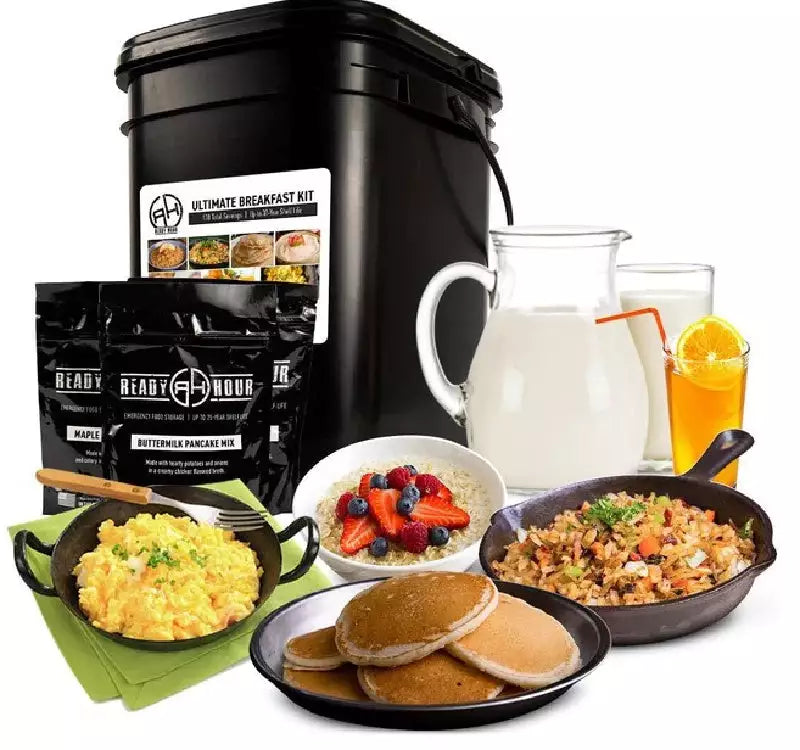 OVERSTOCK DEAL: 128 Servings, Ready Hour Freeze Dried Ultimate Breakfast Kit