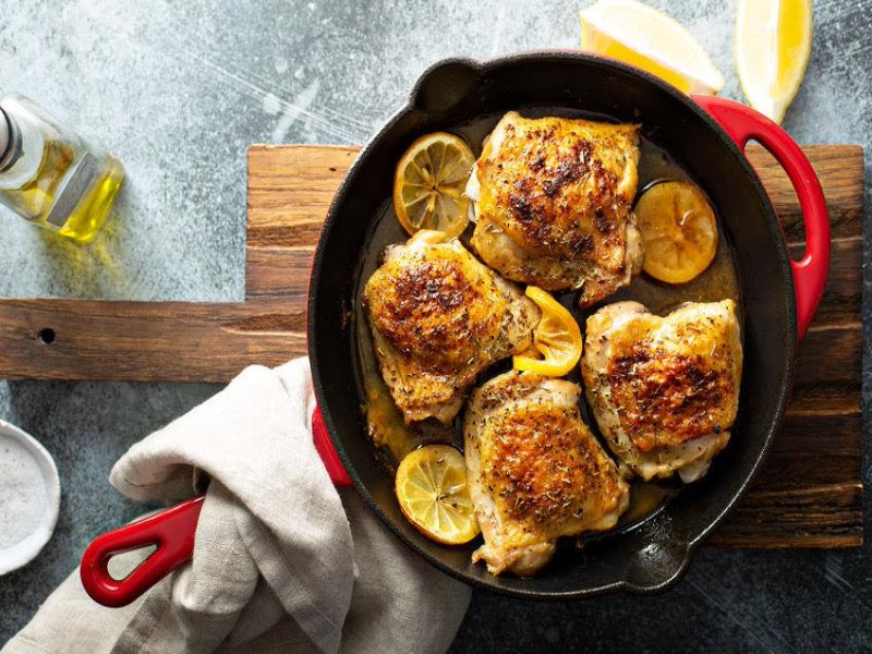 Bone-in, Skin-on 40 lb Case Farm Fresh Chicken Thighs