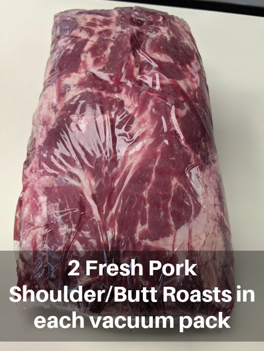 22 lb Case of Pork Butt (2 Shoulder Roasts)