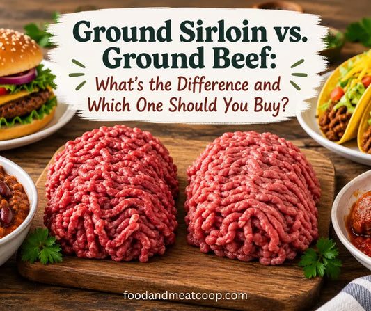 Difference between ground sirloin and ground beef