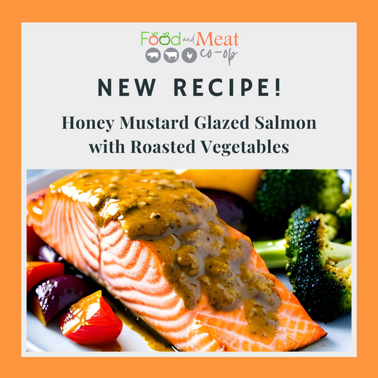 Honey Mustard Glazed Salmon with Roasted Vegetables