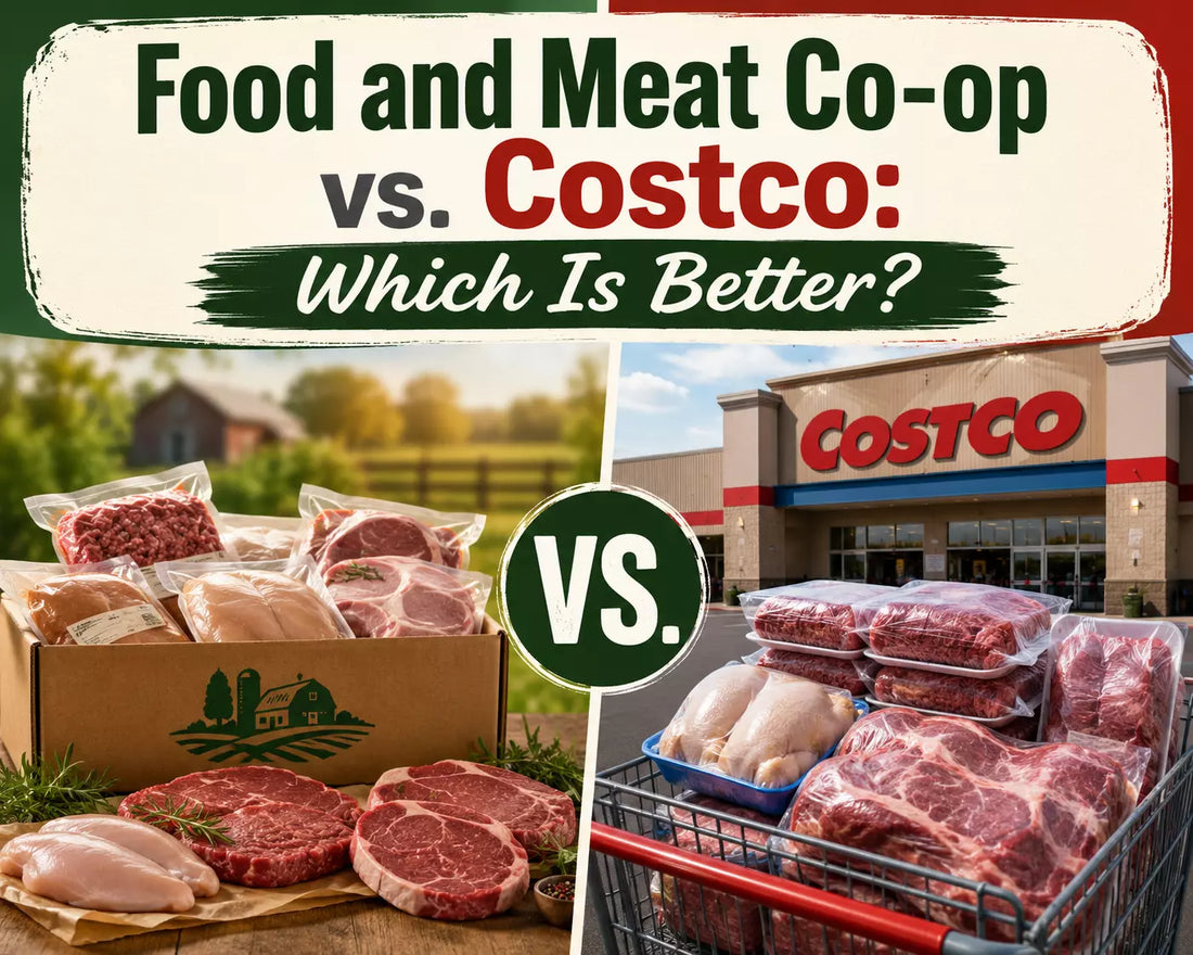 Costco meats vs local food co-op