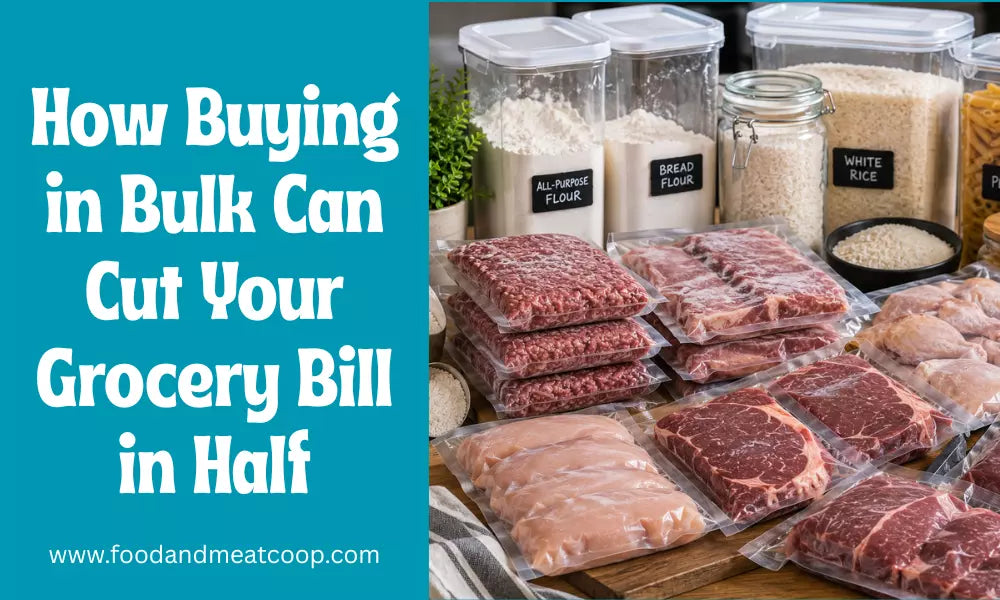 Buying in Bulk can cut your grocery bill in half