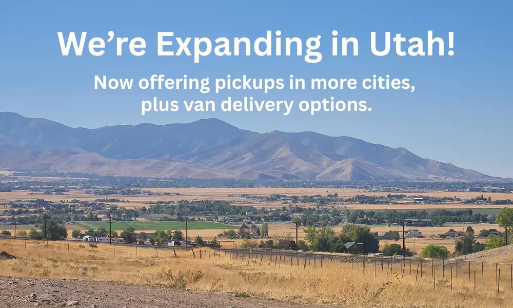 We’re Expanding: New Pickup Cities & Delivery Areas in Utah!