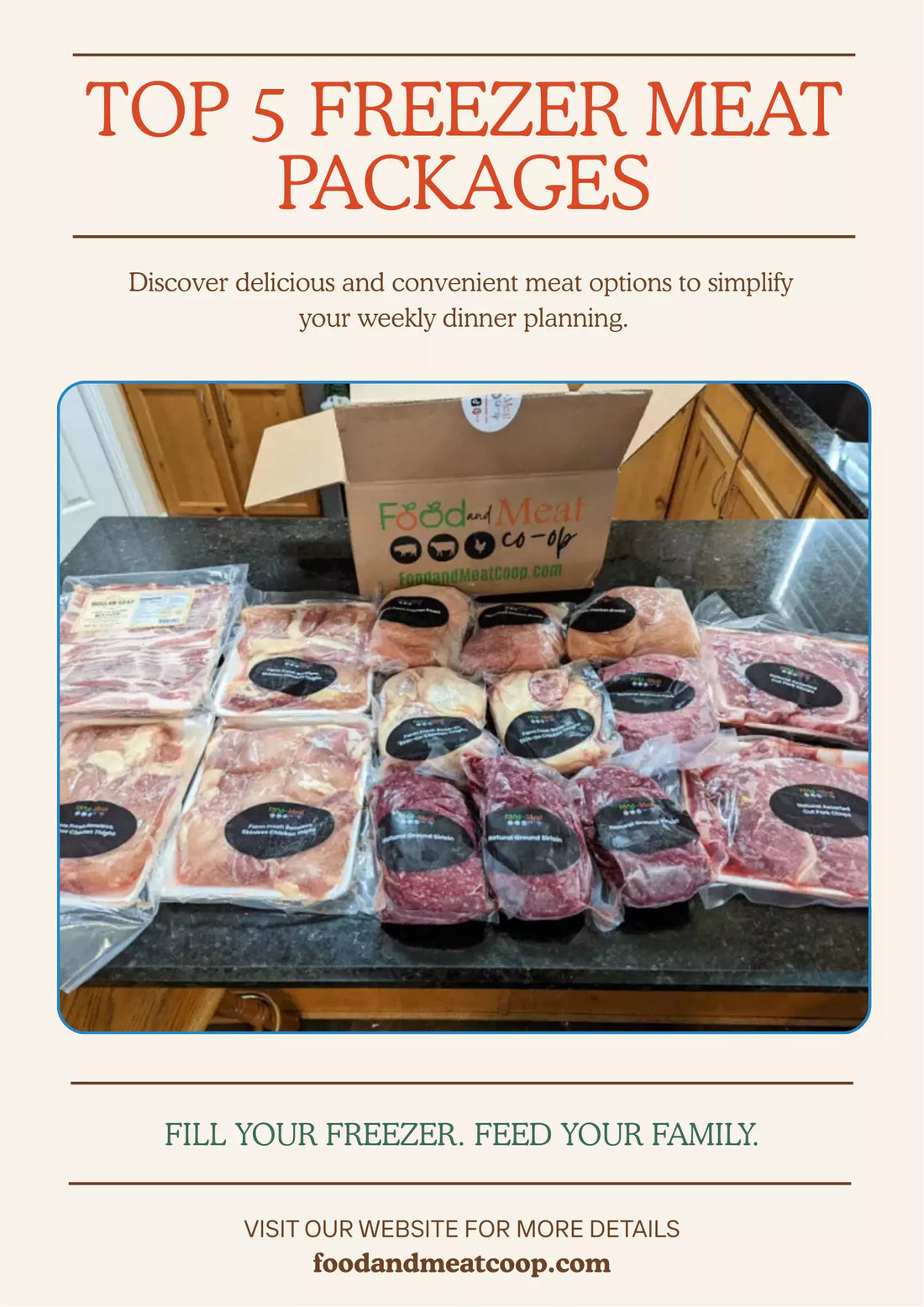 Freezer Meat Packages