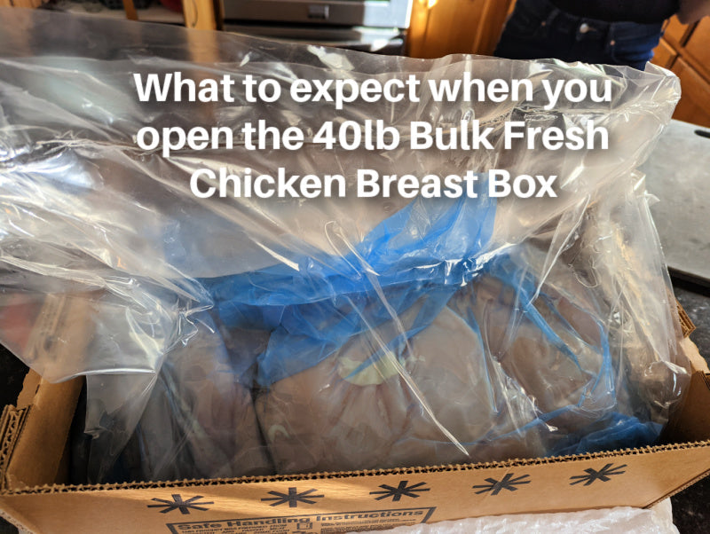 What to expect when buying "minimally processed" fresh chicken breast in bulk through the co-op
