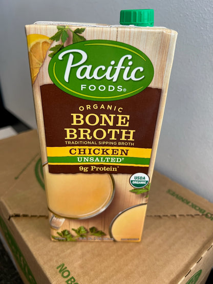 Clearance: Organic Chicken Bone Broth, 12 ct case