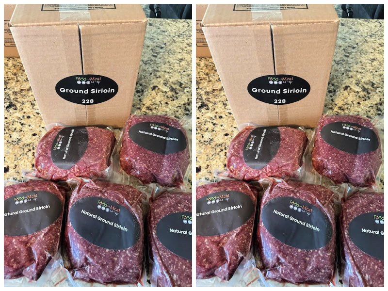 NEW SIZES: Natural Ground Sirloin, Choose Size (10, 20 or 40lb)