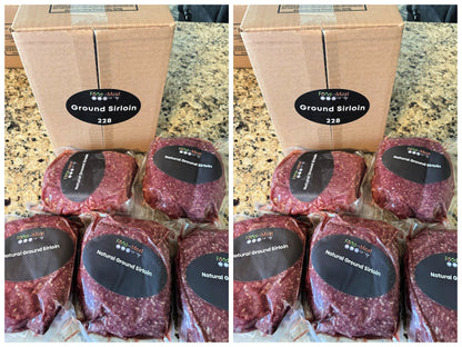 NEW SIZES: Natural Ground Sirloin, Choose Size (10, 20 or 40lb)