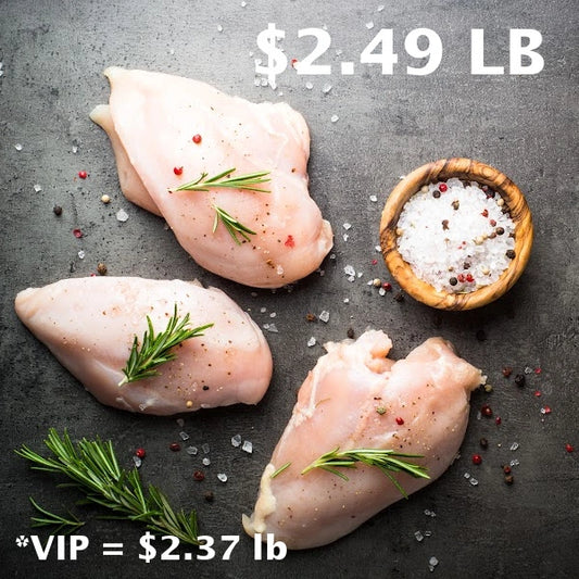 EXTREME DEAL: 40lb Chicken Breast, Boneless, Skinless, Cage-Free, Natural