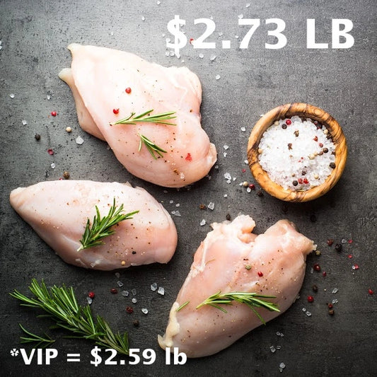 40lb Chicken Breast, Boneless, Skinless, Cage-Free, Natural