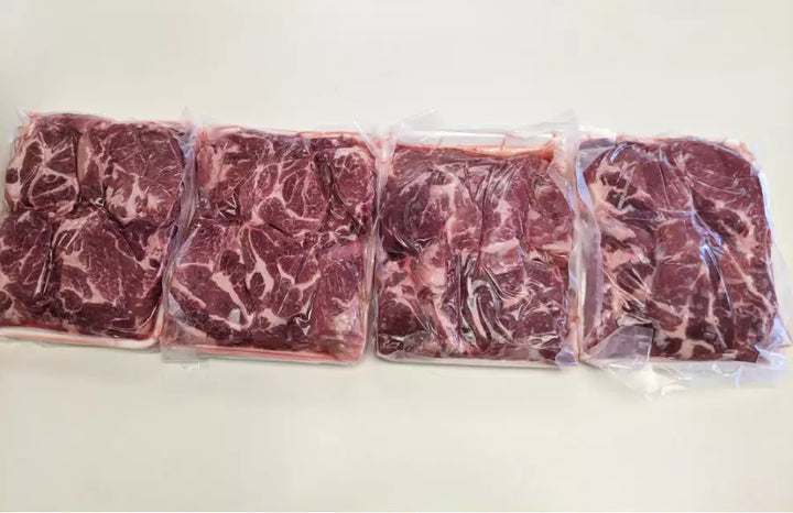 RESTOCKED: 12 lb Case Natural Boneless Country Style Pork Ribs, 4 - 3lb Packs