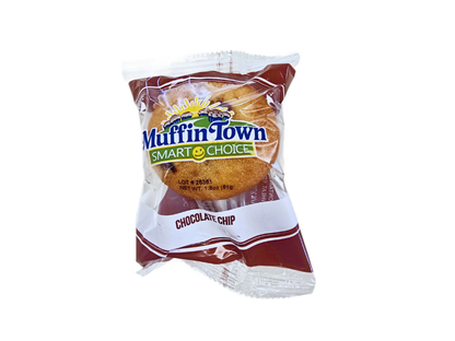 OVERSTOCK: 72 CT Case of Bakery-Style Muffin Town Chocolate Chip Muffins