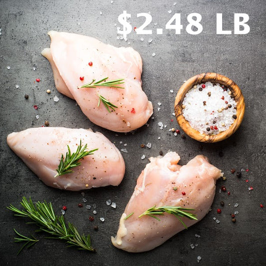 Extreme Deal: 40lb Chicken Breast, Boneless, Skinless, Cage-Free, Natural