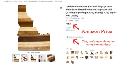 Limited Time: State Shape Shiplap Cutting/Charcuterie Boards (Utah, Idaho, Nevada Shapes)