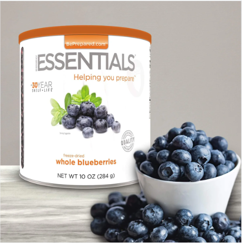 Freeze Dried Blueberries From Emergency Essentials-30yr Shelf Life