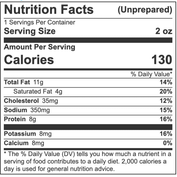 Nutrition facts