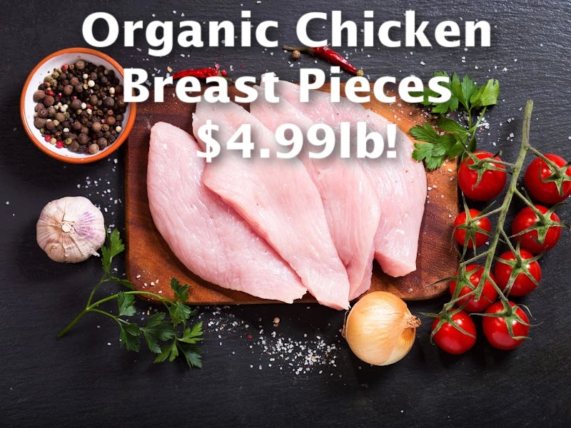 CLEARANCE: 40lbs Frozen Organic Chicken Breasts