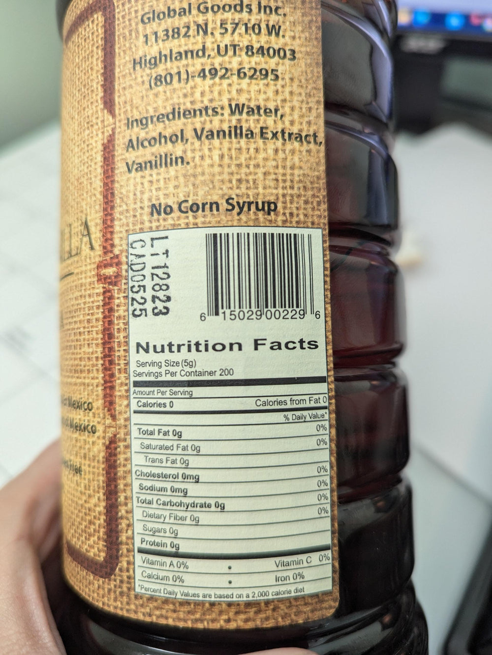 Nutrition facts