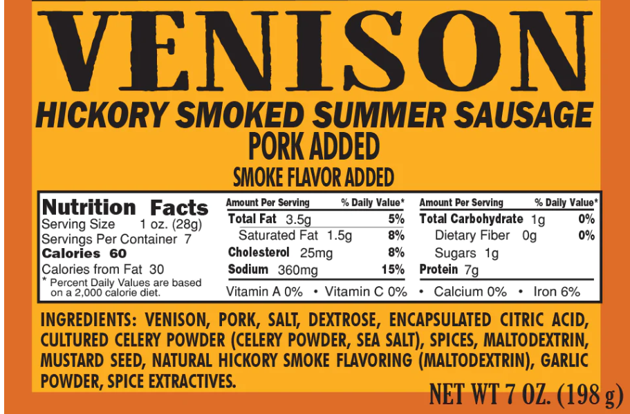 NEW: Limited time 3pk Summer Sausage Set; Elk, Bison, and Venison, Gluten Free