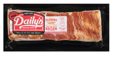 LIMITED TIME: Cherry AppleWood Smoked Thick Cut Bacon - 15 lb Case