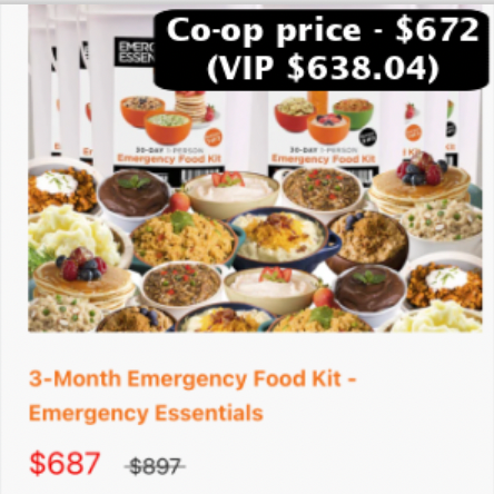 OVERSTOCK: 30-Day Supply of Freeze-Dried Food