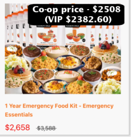 OVERSTOCK: 30-Day Supply of Freeze-Dried Food