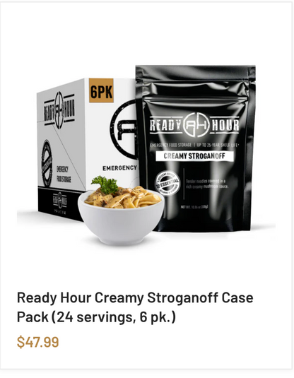 OVERSTOCK: Random #10 Cans and Mylar Pouches of Freeze Dried Food (Choose from Drop Down)