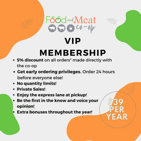 Vip Meat Card VIP Membership – Food and Meat Coop