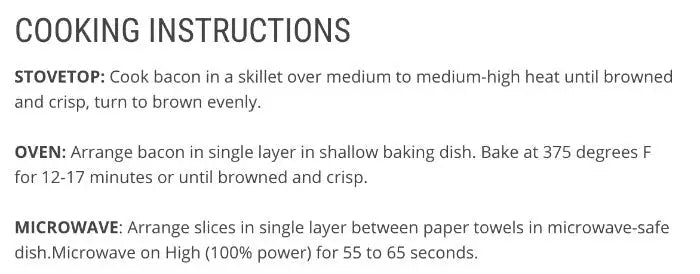 OVERSTOCK DEAL: 15 lb Case: Budget Cut Bacon Hardwood Smoked Frozen