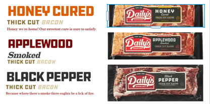 Limited Time: 6pk Variety Thick Cut Bacon Gift Sampler (9lbs)
