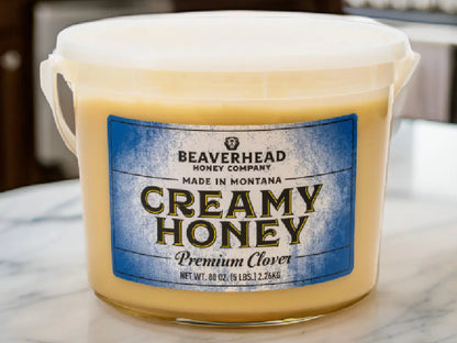 NEW: 5 lb Beaverhead Creamy Clover Honey Bucket from Montana