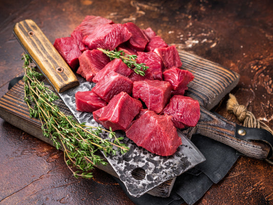 NEW: 10lb Case Natural Beef Stew Meat