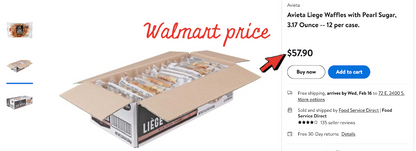 It's Back: 26 Ct Case Frozen Authentic Belgium Waffles, Individually Wrapped