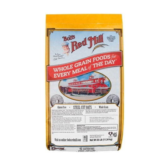 LIMITED TIME: 25lb Bob's Red Mill Gluten-Free Steel Cut Oats