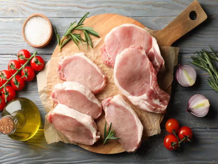 RESTOCKED: 12 lb Case Natural Boneless Center Cut Pork Chops
