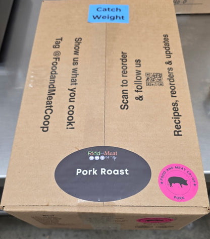 OVERSTOCK: 21-26 lb Boneless Pork Sirloin Roast Case (12 Roasts per case 2lb Average Each - Choose Weight)