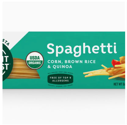 NEW: 12pk of Organic Gluten Free Pasta (Choose Elbows or Spaghetti) - Free From Top 8 Allergens