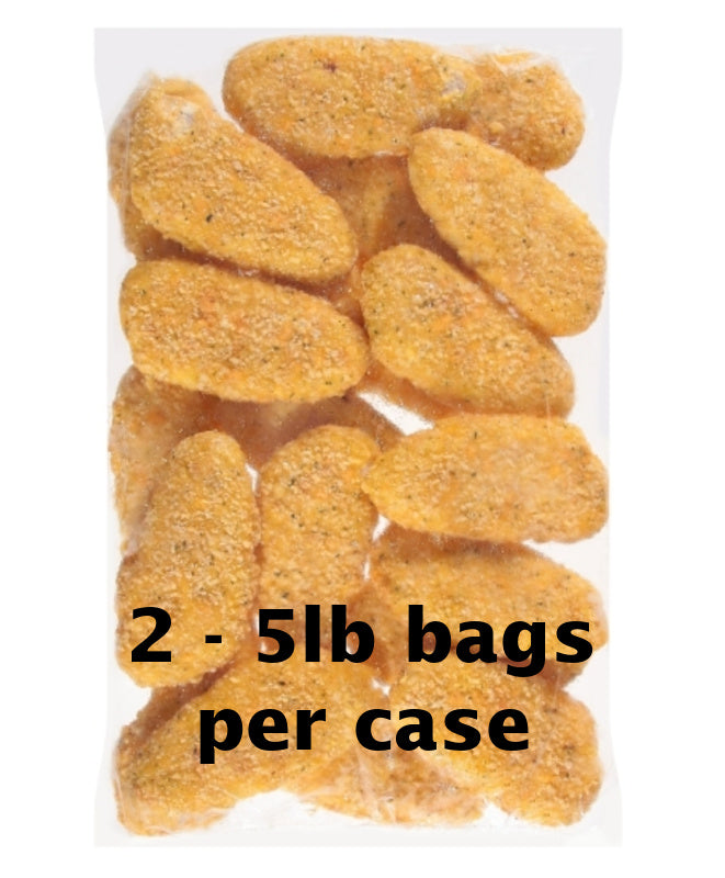 OVERSTOCK: 10 lb Gluten-Free Cheddar Biscuit Style Breaded Fish (Cape Hake)