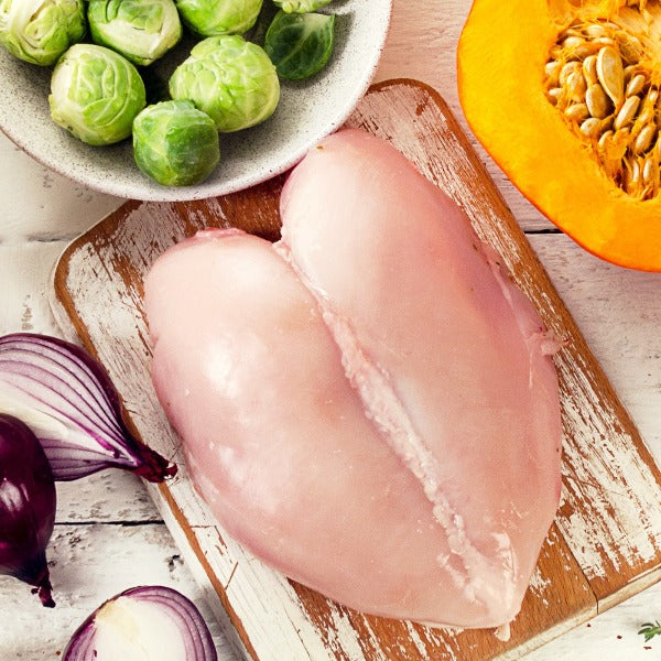 Chicken Breast:  40lb Case, Fresh, Boneless, Skinless, Natural, Cage-Free, Antibiotic-Free - Idaho