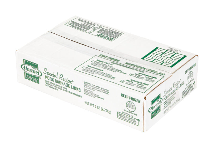 OVERSTOCK: 6lb Case of Special Recipe 2oz. Raw Sausage Links, 48 ct.