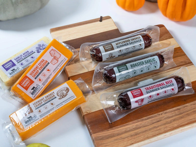 Limited Time: Summer Sausage and Aged Cheese Gift Set (3 Sausages, 3 Cheeses)