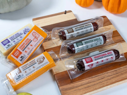 Limited Time: Summer Sausage and Aged Cheese Gift Set (3 Sausages, 3 Cheeses)