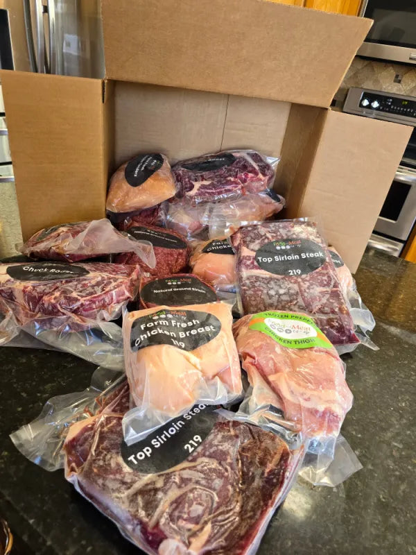 RESTOCKED: 34 lb Chicken and Beef Mixed Box