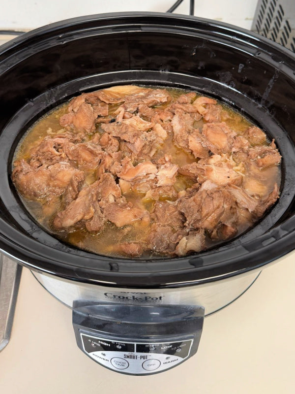 OVERSTOCK: 10ish lb case of Natural, Fully Cooked Chicken Thigh Carnitas Meat (Gluten Free and Free of Top 8 Allergens)